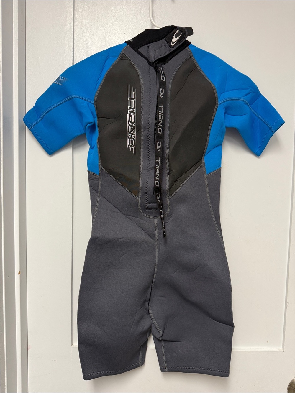O'Neill Kids Short Sleeve Rashguard - Blue & Gray